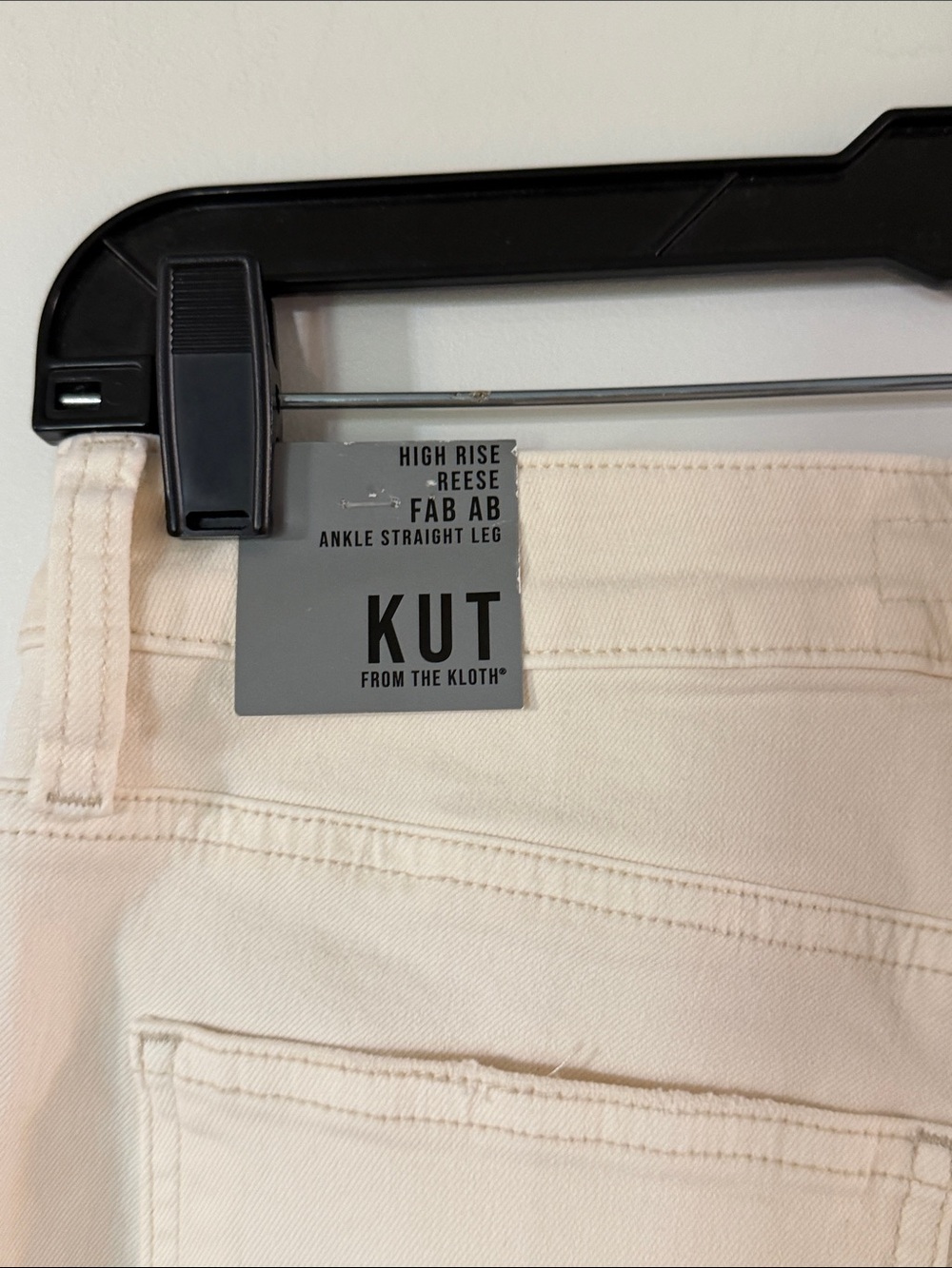 Kut from the Kloth Off-White Straight-Leg Jeans - Picture 7 of 10
